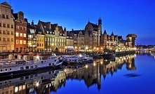 Nocna panorama Gdańska