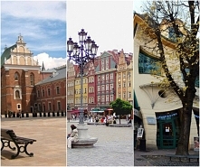 Jakie to miasta? :) 
1. Lublin
2. Wrocław
3. Sopot