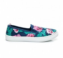 SLIP ONY W KWIATY-  TENISÓWKI W KWIATY -sklep z o obuwiem, sklep z torebkami, sklep z odzieżą - styloweobcasy.pl