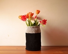 kosz z bawełnianego sznurka