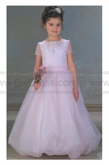 Cheap,A Line Round neck Floor Length Flower girls Dress is Low Price