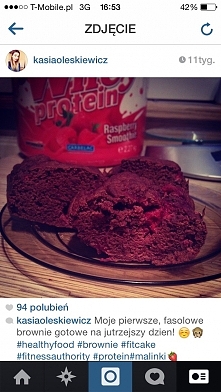 czekoladowe , fit brownie z...
