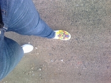 ręcznie malowane obuwie