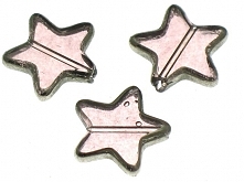 Koraliki Szkło w Ramce Gwiazdka Ametystowy