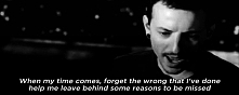 Don’t resent me and when you’re feeling empty
Keep me in your memory, leave out all the rest
Leave out all the rest