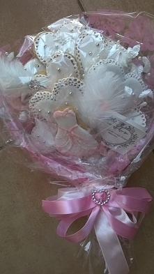 Bukiet z piernika z okazji ślubu, komunii św, itp