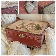 decoupage - szkatułka z wos...