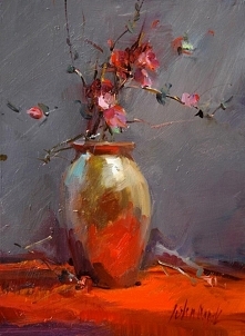Blooming Brushwork. garden and still life flower paintings - John Cook