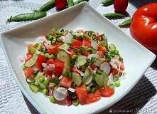 Letnia sałatka zamiast obiadu

kładniki

    jedna pojedyncza pierś z kurczaka wędzona lub pieczona
    1 duży pomidor malinowy obrany ze skórki
    2 jajka ugotowane na twardo
...