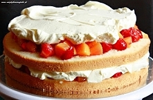 Magdzikowe Wypieki: Fioletowy tort z owocami