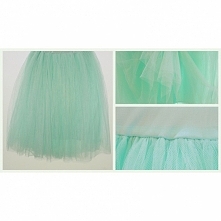 cudownie miętowa spódnica tiulowa - to mój hit na lato 2015!