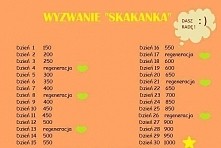 zawsze zaczynam wyzwania z skakanką i nigdy nie docieram do końca przez moją kostkę. tym razem postawiłam sobie za cel dorwać pomimo wszystko ( chyba że będzie problem z Starą k...