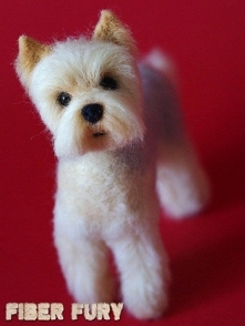 York figurka z wełny,rękodz...