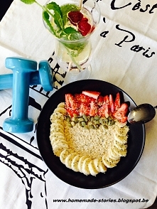 Śniadanie mistrzów :) 
Przepis i więcej zdjęć możecie znaleźć na moim blogu :) Zapraszam!