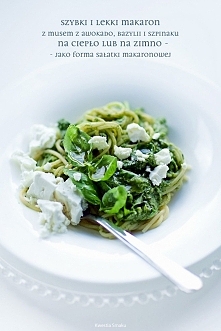 Makaron z musem z awokado i...
