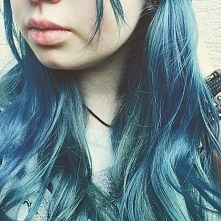 #blue #hair #vintage #girl