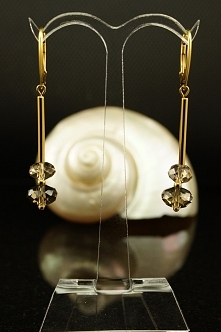 Kolczyki z kwarcu, srebro p...