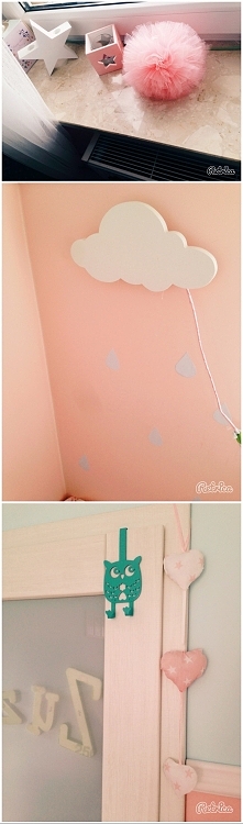 mama szyje robi pompony wycina kropelki a tata jest od chmurek