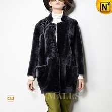 Reversible Shearling Coat CW650513 - cwmalls.com