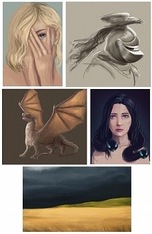 Speed paint, ok. 30 min każdy.