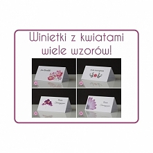 winietki na wesele i każdą inną uroczystość