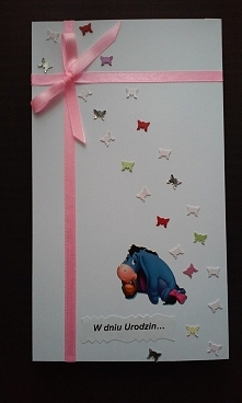 Kartka urodzinowa dla dziecka - wysuwana z pudełeczka...