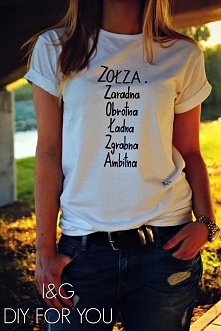 " Z.O.Ł.Z.A
Zgrabna
Obrotna
Ładna
Zgrabna
Ambitna "
Jak Wam się podoba ? <3
Link do koszulki w komentarzu !!!