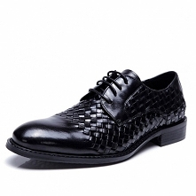 New York Mens Black Woven O...
