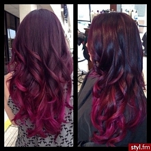 Czy da się taki efekt otrzymać w domu ? ;D Mam tutaj na myśli czy np jesli kupiłabym farbę np. kolor ciemna wiśnia itp a później jakąś jaśniejszą na końcówki to czy mogłabym w d...