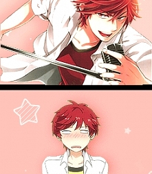 Mikoto Mikoshiba (pseudonim Mikorin) postać z mangi i anime: Gekkan Shoujo Nozaki-kun
Mikoskiba choć pozuje na pewnego siebie i wyluzowanego nie potrafi na długo zachować tych p...