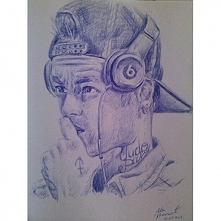 Moj Neymar :) dlugopisem