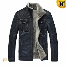 Boston Mens Fur Lined Leather Jacket
Cwmalls blue shearling jacket lamb fur jacket for men, stay warm with its lamb fur shearling interior, standup collar and zipper front, this...