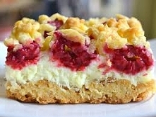 Kruche ciasto z malinami i ...