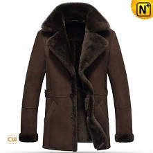Wellington Mens Brown Fur Lined Coat CW852216
Cwmalls mens shearling coat brown sheepskin coat, finished with natural sheepskin with cozy lamb fur, this brown shearling coat kee...