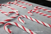 DIY candy canes z masy solnej
