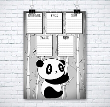 Plan lekcji panda