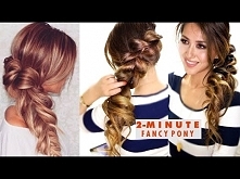 2-MINUTE Fancy Pony-Braid Hairstyle ★ Easy SUMMER HAIRSTYLES
