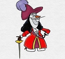 Olaf jako Kapitan Hak