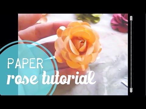 Paper Rose Tutorial!!