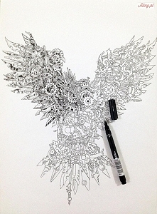 sowa w stylu steampunk *.*