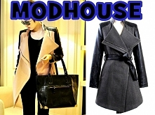 SUPER PŁASZCZ KARDIGAN BEŻOWY SKÓRZANE RĘKAWY DUŻY KOŁNIERZ PO KLIKNIĘCIU NA ZDJĘCIE PRZEJDZIESZ DO ROZMIARÓW I INNYCH KOLORÓW POLECAM MODHOUSE