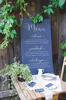 Menu weselne lub na przyjęcie