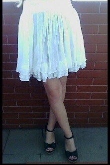 Piękna biała, tiulowa spódniczka! ( jest na sprzedaż :))