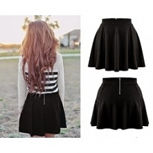 Spódniczka rozkloszowana - czarna - 35,99zł - klik w zdjęcie