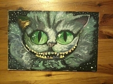 Kot z Alicji w krainie czarów
farby akrylowe na płótnie KOH-I-NOOR