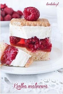 Ciasto kostka malinowa