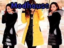 PŁASZCZ PIKOWANY DAMSKI CZA...