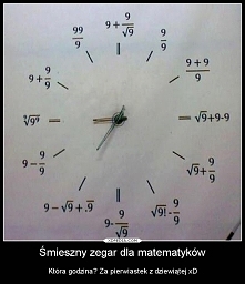 zegarek dla matematyka:)