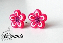 III nagroda w konkursie GEMMIS, czyli kauczukowych kolczyków w kształcie kwiatków. 
Zapraszam do udziału w konkursie (szukajcie Gemmis na fb, dokładny link w komentarzu)