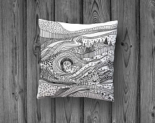 Poduszka z motywem lasu